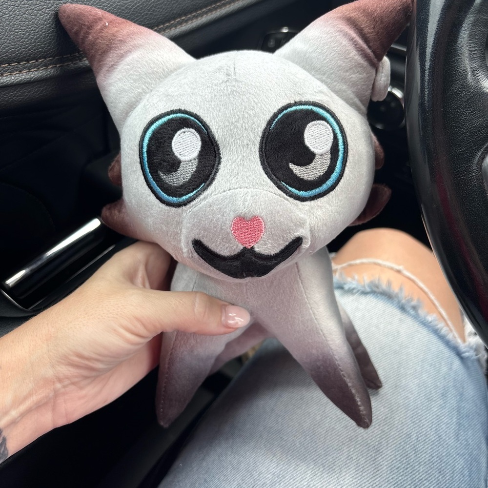 Gray and Brown Cat Plush Toy